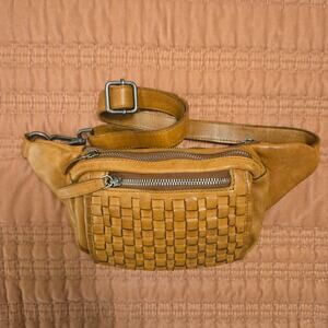 Vilenca Holland Belt Bag Brown Washed Leather